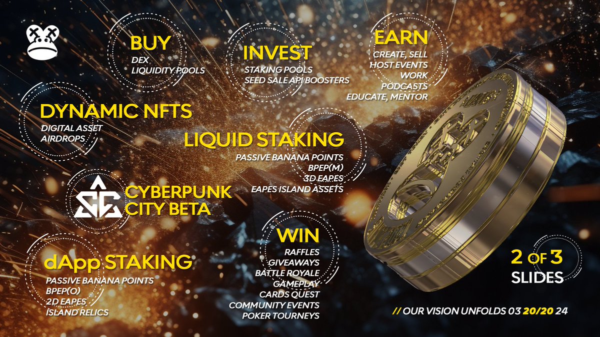 EAPESCLUB's tweet photo. 🪙 How do you earn EAPES Tokens?
These Tokens will power the entire EAPES ecosystem's circular economy including EAPES Island 🏝️
Check it out 🔽
#EAPES #EAPESToken @MultiversX https://t.co/WajM3qWFEP