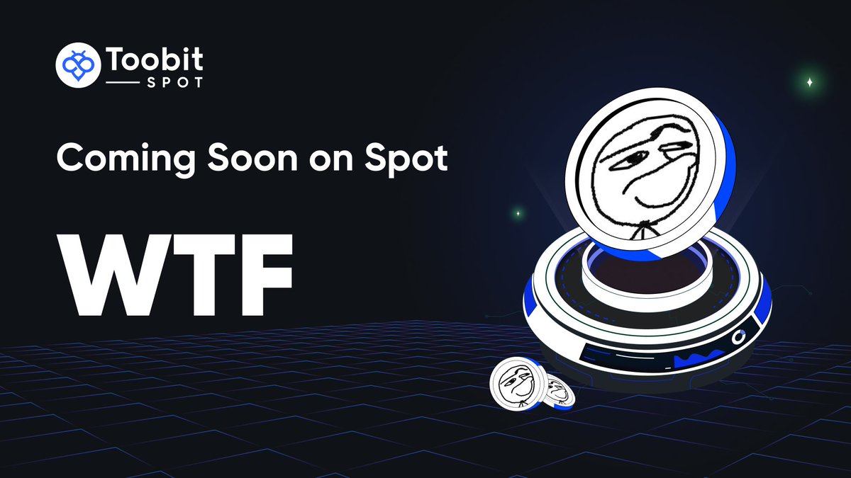 Toobit_official's tweet image. 🚀 Hold onto your hats, folks! 🎩 #WTF token is about to make waves on #Toobit exchange! Get ready for some trading action. 🚀 @wtfcoinxyz

#WTF #ToobitExchange #memecoin