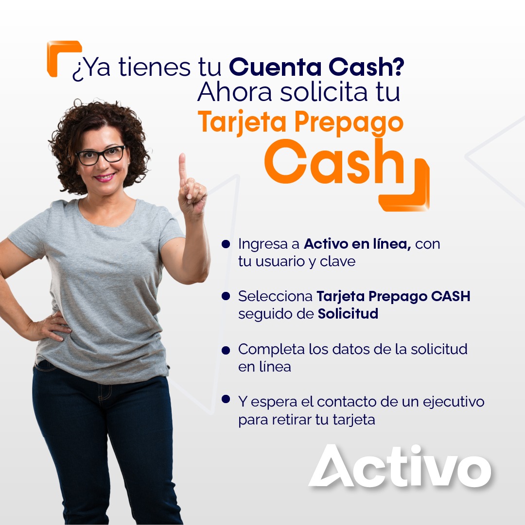 bancoactivo's tweet photo. Activo te hace la vida más fácil 😉
¡Solicita tu Tarjeta Prepago Cash y disfruta de los beneficios de nuestra alianza con ZOOM!
#Actívate
#tarjetainternacional #tarjetaprepago #cash #cuentacash #comprasinternacionales #banco #comprasonline #zoom https://t.co/LvGI7QRp8K