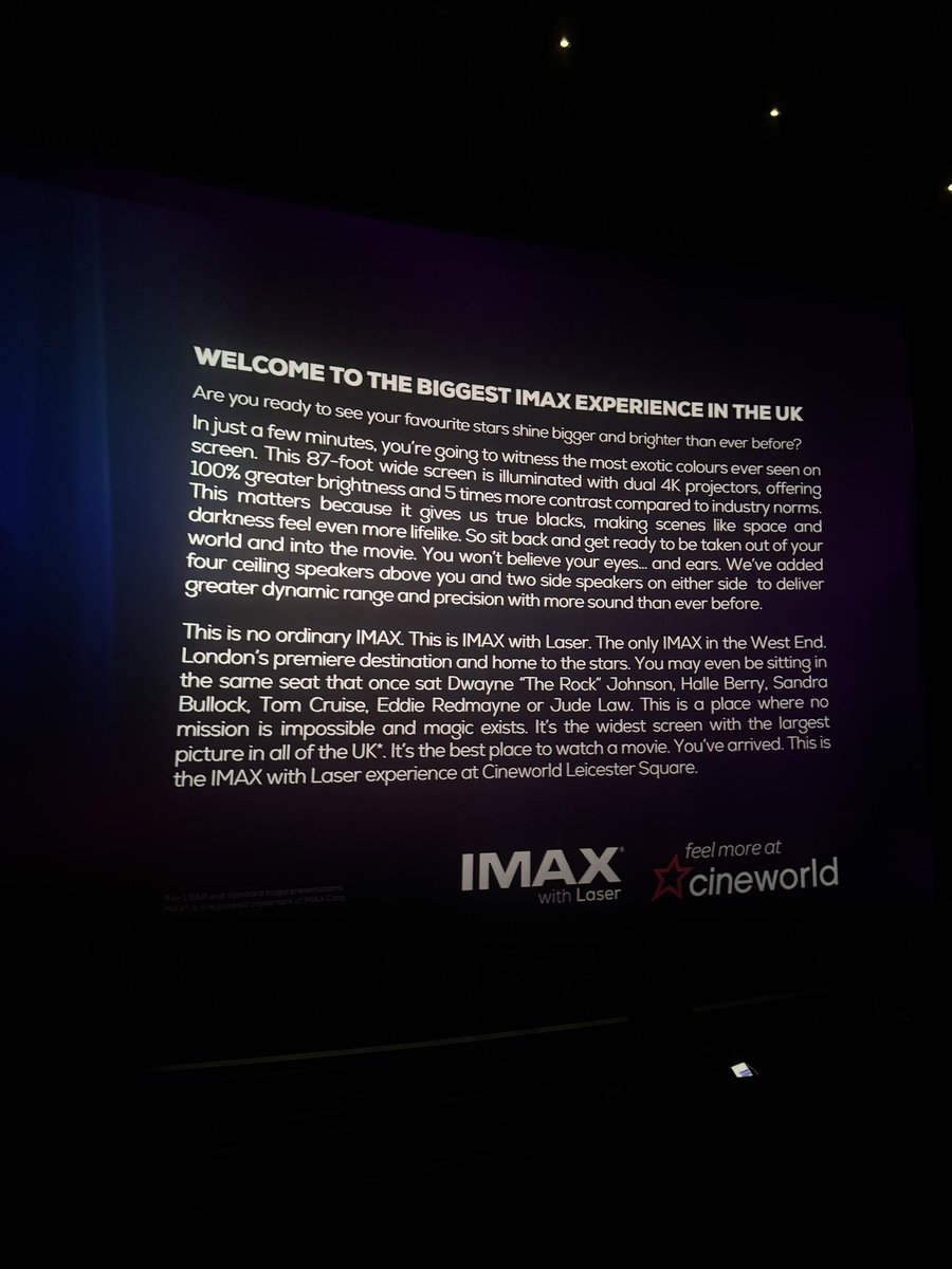 And so, we had to watch Part 2 in Imax - even if it meant taking leave to London. 😅 Such an exhilarating experience ❤️‍🔥