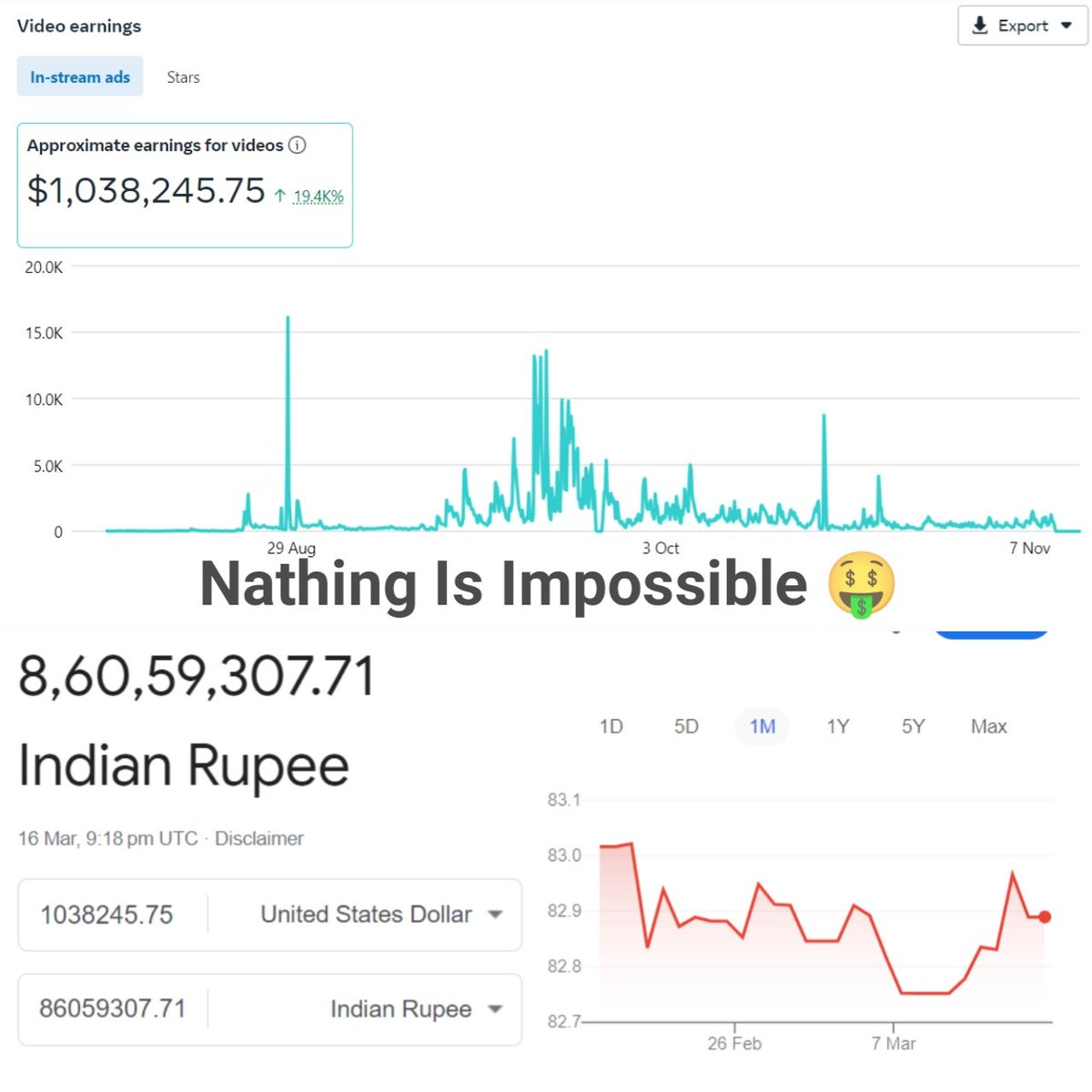 shil_diptanu's tweet photo. Impossible 🤑 Power Of Facebook 🔥

#poweroffacebook #makemoney #makemoneyonline #onlineearning #facebookearning #earnmoney #earnonline # https://t.co/6kQBXGuArh