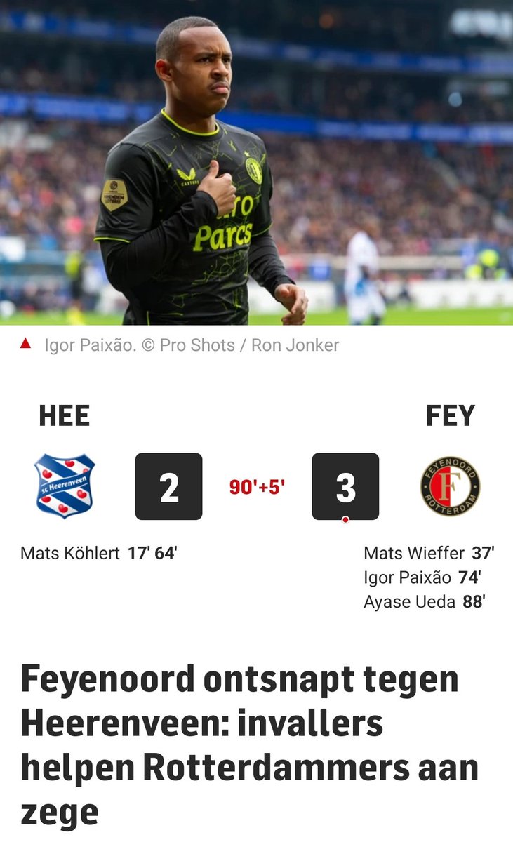 Plakplaat63's tweet photo. Deze wedstrijd heeft bewezen dat je nooit meer moet beginnen aan trainers zoals kees v wonderen (respect voor het verleden) zo laf spelen, maar toch niks overhouden.
#heeft
#Feyenoord https://t.co/PR4AERYbbT