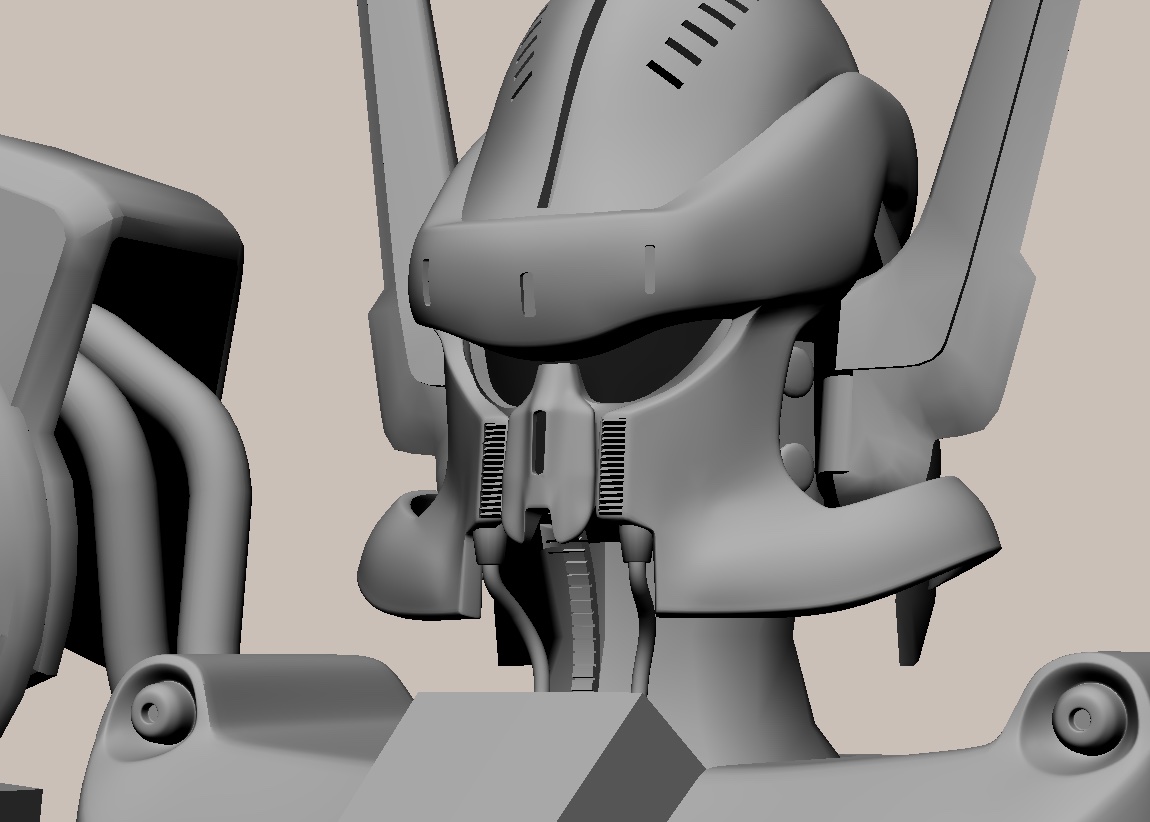 Me_hitudi's tweet image. wip バッシュ すぐ飽きて放置すると思ってたけど、まだ作っている。数千年ぶりにスプライン押出しでチューブ作ったりブーリアンで曲面に穴あけしたりめったに使わない機能使うの楽しい #Cheetah3D