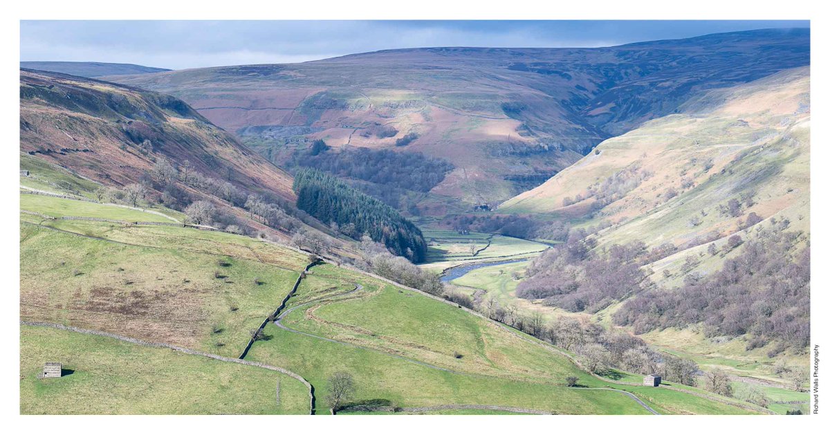 A none too shabby view toward Crackpot Hall & Swinner today #Swaledale #YorkshireDales