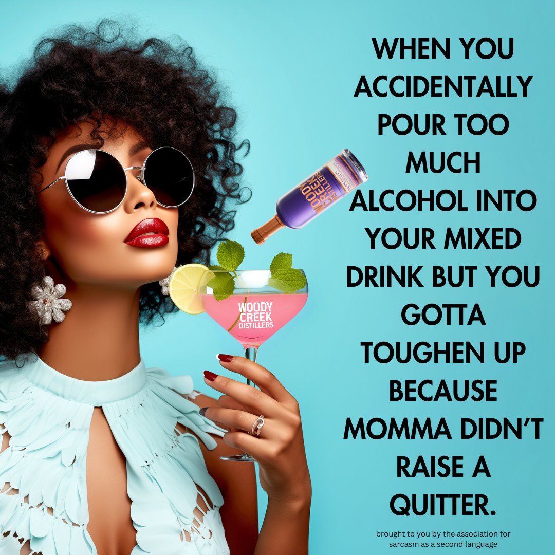 WoodyCreekDisti's tweet photo. Poured it a little heavy did ya? Toughen up, buttercup. Life lessons from your friends at Woody Creek Distillers. Happy Sarcasm Sunday folks!
#woodycreekdistillers #coloradobornandraised #woodycreek #sarcasmsunday #sarcasm #sunday #gin #butterflypeablossom #purple https://t.co/BjC3yVzXJq
