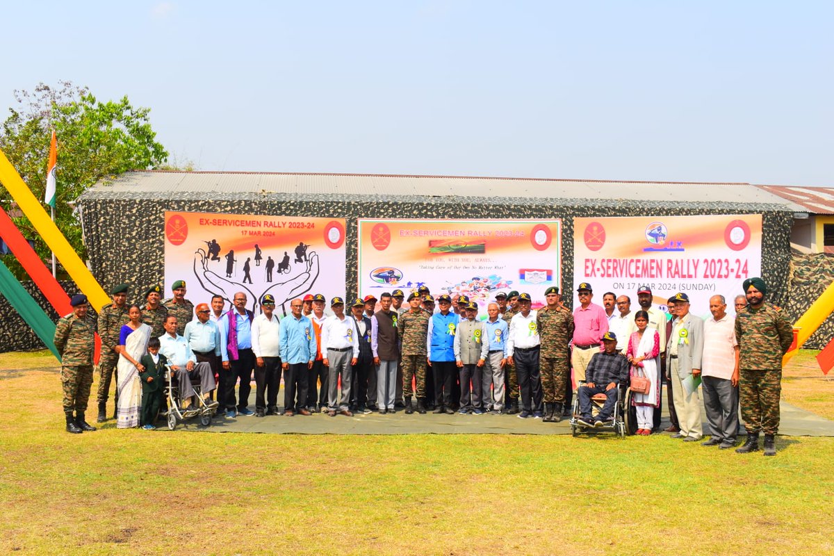 GajrajCorps_IA's tweet photo. #ExServicemen Rally conducted at #Balipara, #Assam to facilitate resolution of grievances related to pension & entitlements to veterans. Officials from #CDA _Prayagraj, #SPARSH, #ECHS, #ZRO, #RecordsOffices #ZilaSainikBoards, Banks, Agri deptt, Animal husbandry, #Career counselling workshop were present to assist the Veterans. A medical, dental camp also organised. More than 2145 ExServicemen and their dependents benefited from the rally.
@adgpi
@easterncomd