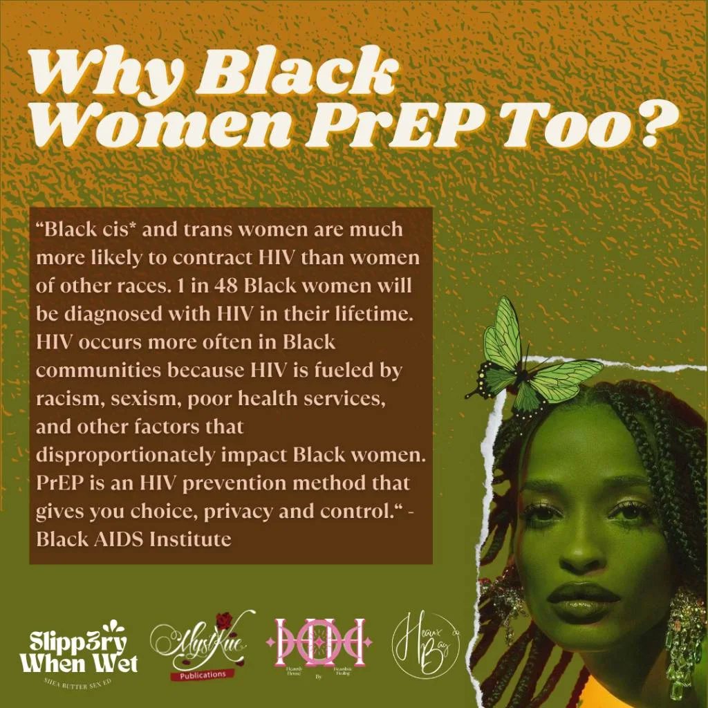 Happy Womxn's Herstory Month! I'm on PrEP. Look into how you can get on it too 
🌸🌸🌸🌸🌸🌸
makeup @GlamGothBeauty 
graphic from
Mystkue @SaferSexPlug
Heauxly_house
Heauxbagco #womenshistorymonth2024 #supportBlackwomen #supportBlackheauxs 
#education #prep #staysafe