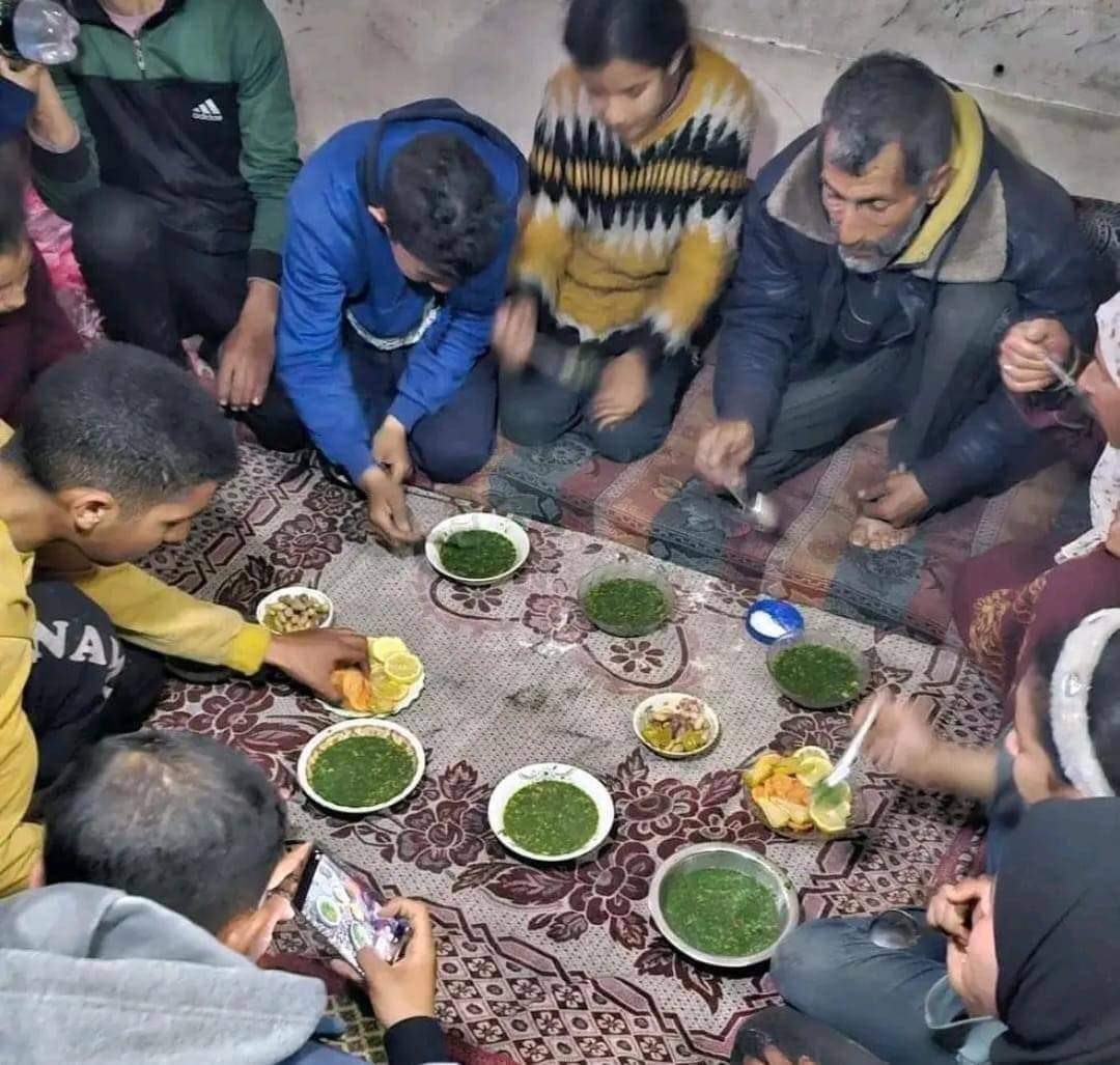 k7ybnd99's tweet photo. حشائش من الأرض وبعض الليمون هذا فطور معظم العوائل في شمال غزة
#GazaStarving https://t.co/DacRvbtZtU