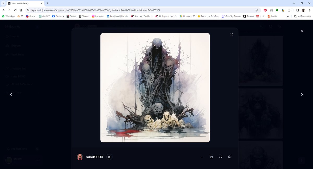 devrimkunter's tweet photo. Hey @Todd_McFarlane ! The picture in which the robot9000 participated in the competition is directly from midjourney. This is proof.

#toddmcfarlaneproductions #spawnuary #spawnchallenge #toddmcfarlane #spawnuniverse https://t.co/HOlnqPUW6z