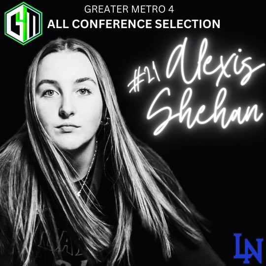 ‼️All-Conference Selection‼️ Congratulations @AlexisShehan for being selected to the GM4 All-Conference Team! @LKNAthletics @LNHS_Athletics @Gm4Sports @charlottepreps @Mindy_McCarthy3 @CghrMedia @BallHerHoopsCLT @langstonwertzjr @TheOneRC @camwillsports