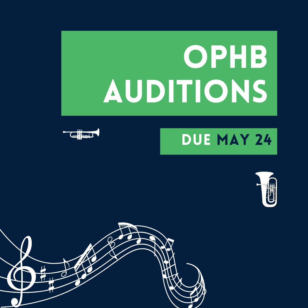 Audition material is live on our website and auditions are due MAY 24TH! The audition fee for the Ontario Provincial Honour Band is $10. We look forward to hearing your submissions! Please forward any questions/concerns to Alicia Kennedy (ophb@onband.ca).