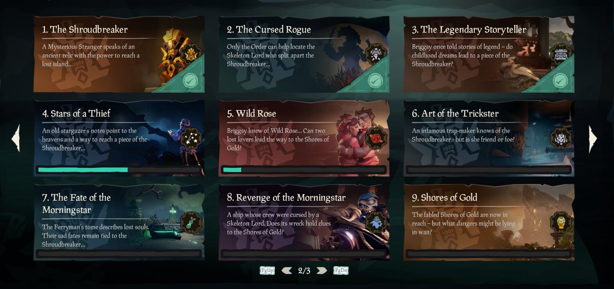 vallurithuun's tweet photo. Road to the Gold Curse.  The Legendary Storyteller is complete.  #SeaOfThieves https://t.co/Hlc4ZsmAgh