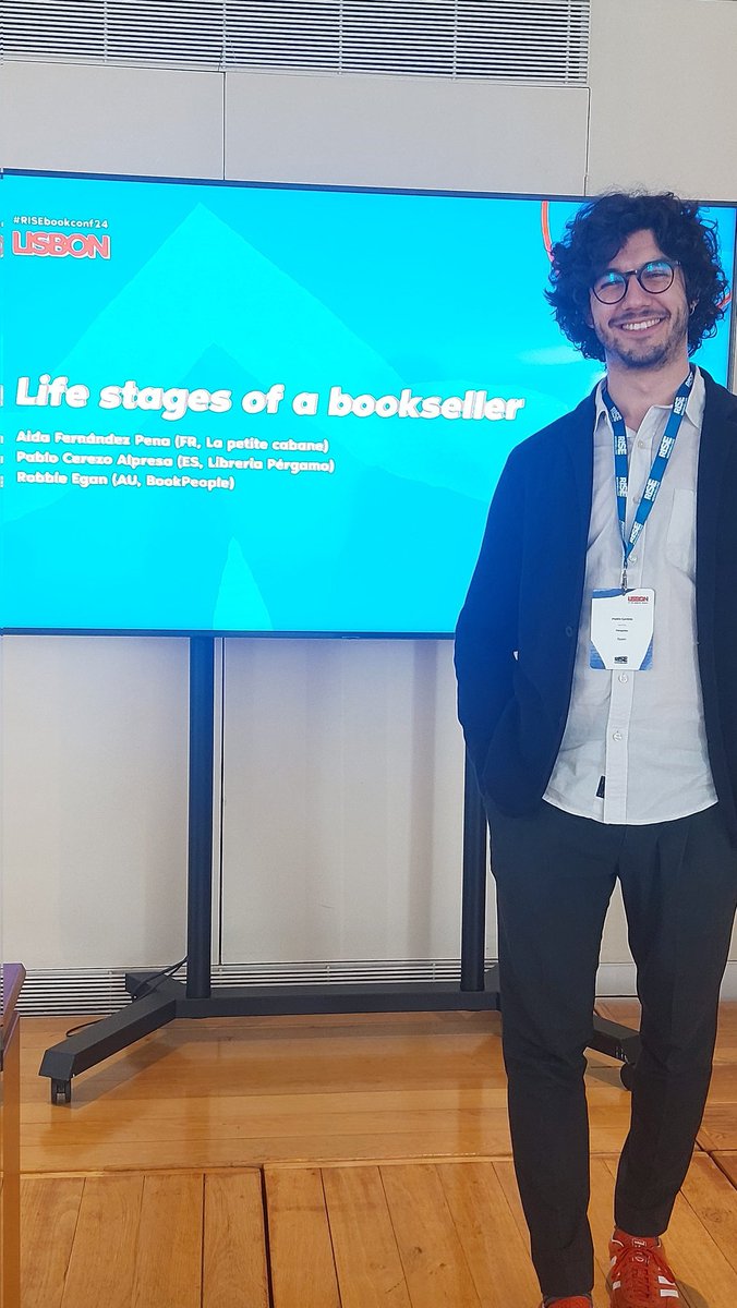 Workshop 'Life stages of booksellers', con Pablo Cerezo de @Pergamo_Lib @libreriasmadrid @LibreriasCEGAL #RISEbookconf24