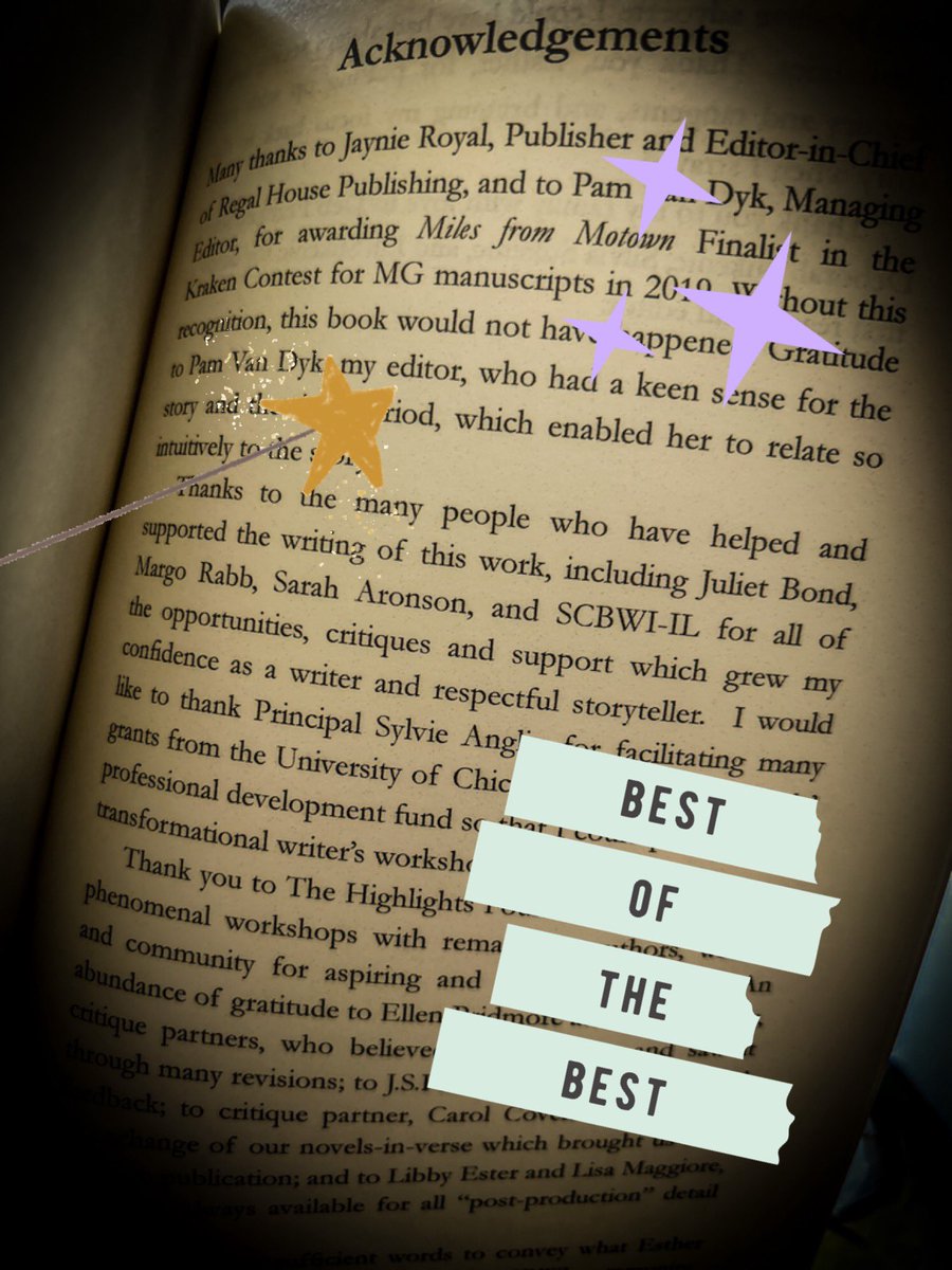 Finished an excellent #mglit book only to find our friend @sarah_aronson thanked in the acknowledgments following the story. We smile so big each time we see a shoutout to her, which is often, because she is AMAZING. We love you, Sarah! You do so much good in this world! 🪄