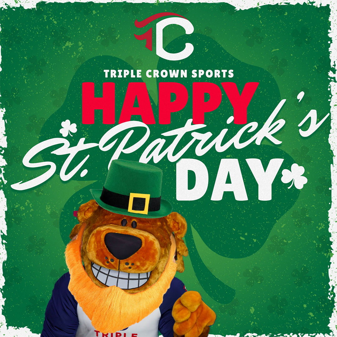 ☘️☘️Happy #StPatricksDay from all of us at Triple Crown Sports! May your day be filled with luck, laughter, and the spirit of competition! 🍀🏆 #LuckOfTheIrish #IPlayTCS