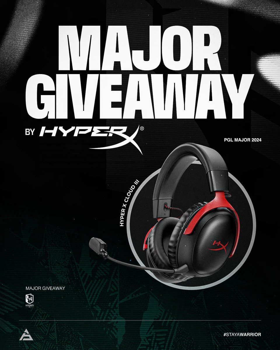 Nunca ganhamos sozinhos! 🖤

A cada vitória vamos oferecer uns HyperX Cloud III.

🔸 Seguir <a href="/sawggofficial/">SAW</a> e <a href="/HyperX/">HyperX</a>;
🔸 Identificar 2 amigos nos comentários.

Termina às 23H59, boa sorte! 🍀