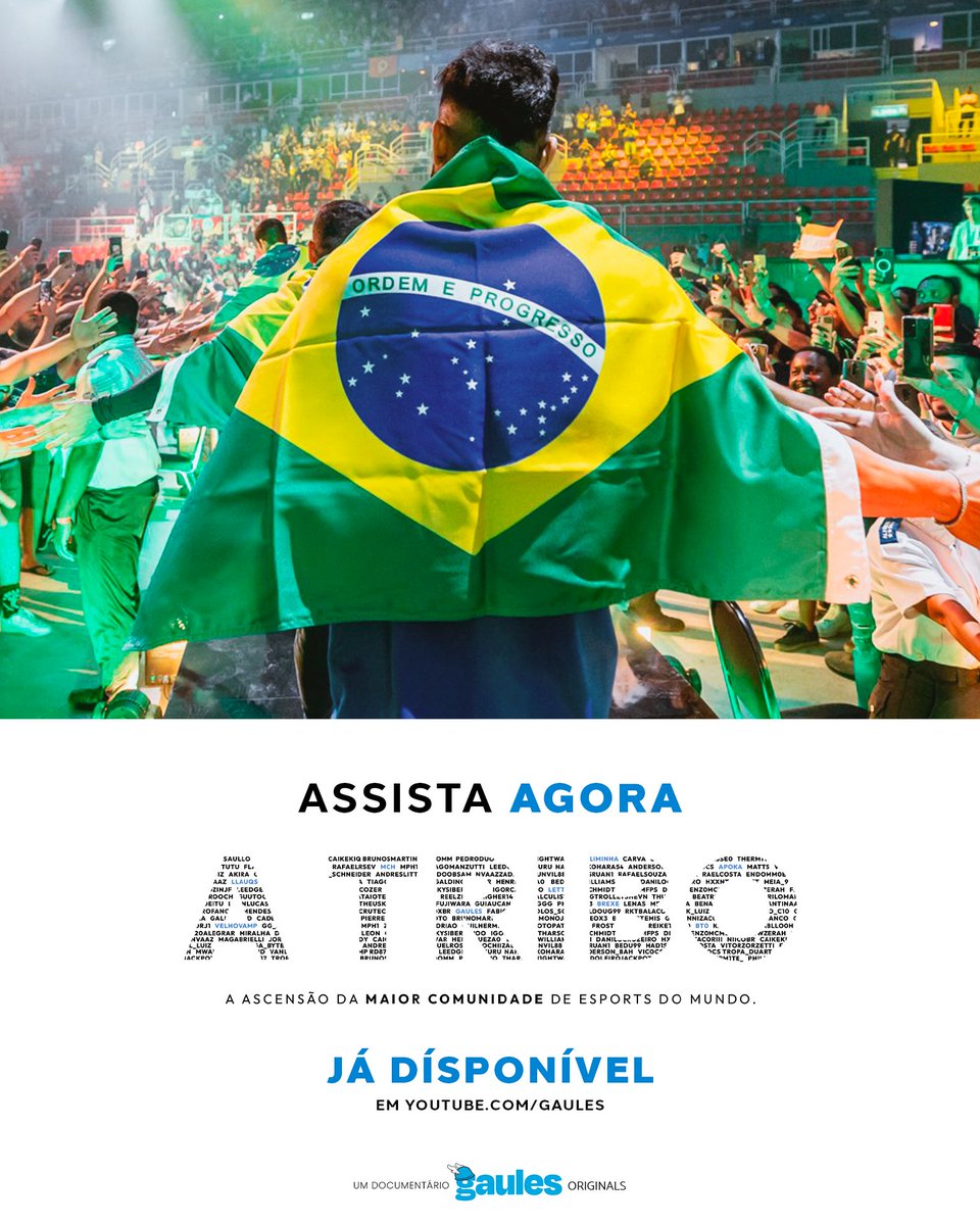 Gaules's tweet photo. Saiu!!!!!!!!!!!!!!!! 

Clica no link e assista o documentário!

A TRIBO. 👇

https://t.co/gsnMP49Z0X https://t.co/KpJ7mWRpnp