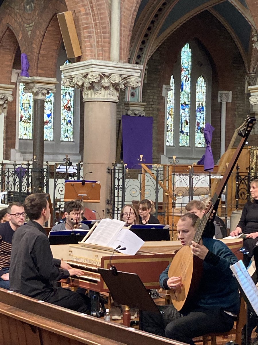 Rehearsal ⁦@stmichaelbarnes⁩ for tonight’s #KingArthur by #Purcell ⁦<a href="/BarnesMusicFest/">Barnes Music Festival</a>⁩ ⁦<a href="/SouthwarkCofE/">Southwark Diocese</a>⁩ ⁦@stmarybarnes⁩ <a href="/spgs/">St Paul's Grammar</a> So exciting! <a href="/topazamoore/">T.A.</a> @laurencewilliams