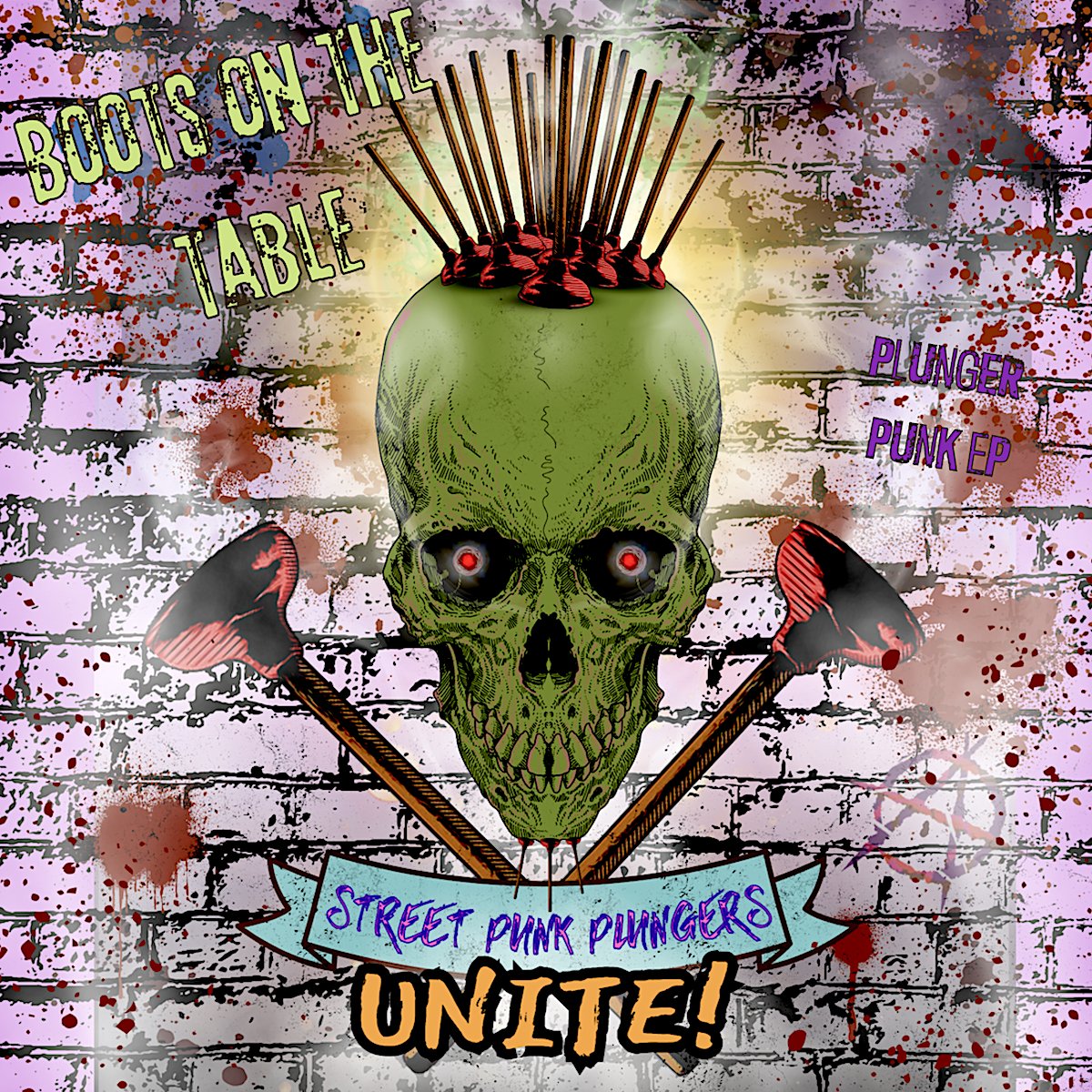 TableBoots's tweet image. NEW!!! BOOTS ON THE TABLE EP!!! 
Steetpunk Plungers Unite!
Available Now!
bootsonthetable.bandcamp.com/album/street-p…