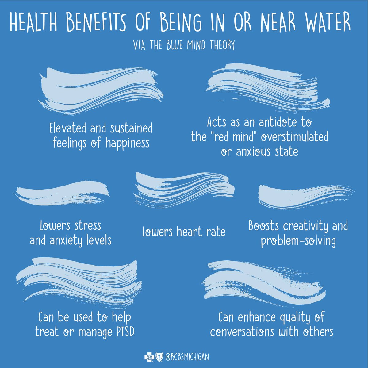 Did you know there's some science behind the calmness you feel near bodies of water? 

Here's what to know about the Blue Mind Theory: miblues.co/3TFJ0Ry

#BlueMind #BlueMindTheory #MentalHealth