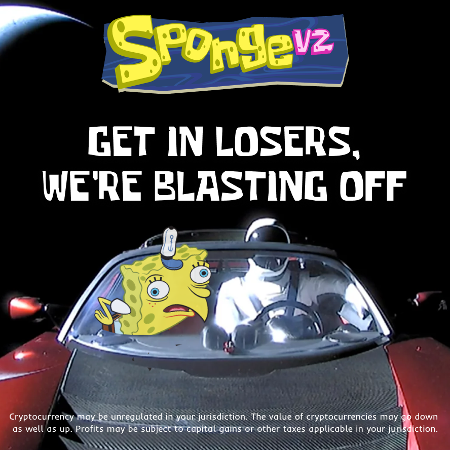spongeoneth's tweet image. Don't get left behind...again 🧽💦

#Sponge #SpongeV2 #MemeCoin