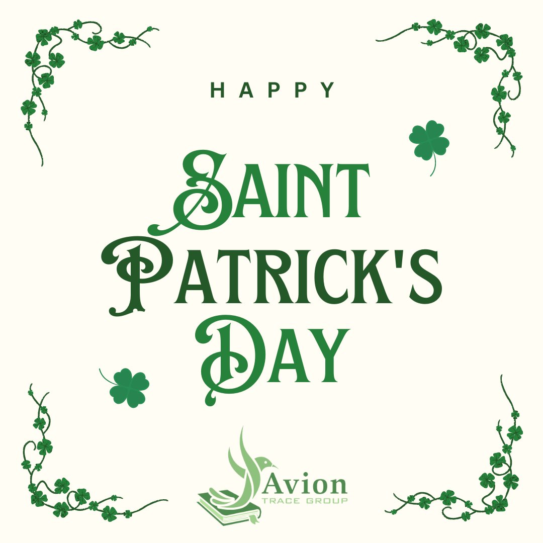 AvionTrace's tweet photo. Happy St Patrick's Day from Avion Trace Group!
#StPatricksDay #Aviation #WomenInAviation #AviGeeks #AviTrader #Aerospace #WomenInSTEM #STEM #Science #Technology #Engineering #Mathematics #Engine #Aircraft #LLP #LifeLimitedParts #Auditing #TechnicalRecords #RecordsManagement https://t.co/kpqpeBdCE0