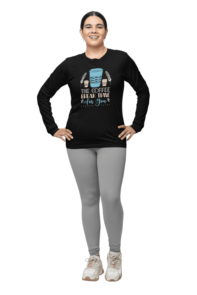 Embrace your coffee breaks with style and comfort! 🍵✨ The Coffee Break Time For You Women's Long Sleeve Shirt is here to keep you cozy. Only $19.99 at Miir'Rayy. Shop now: shortlink.store/vpbj8zvfmmrq #miirrayy #womensclothing #plusclothing #womenslongsleeves #cozystyle