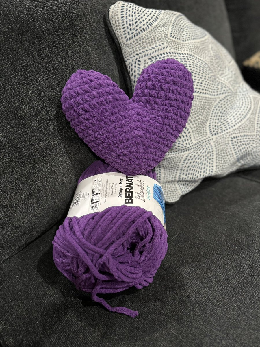 My youngest daughter’s #school #physiologist needed a #heart to go with one of her #presentations link to the #free #crochet #pattern on my website. #kittyskreationsboutique #handmade #diy #hobby #craft #freecrochet #freecrochetpattern #stuffed #plush #pillow #heartpillow #decor