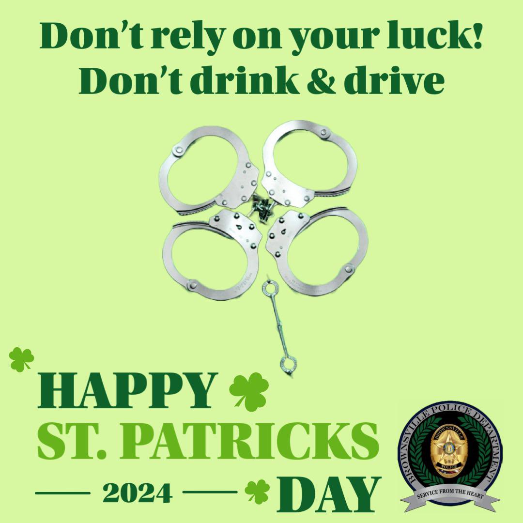 Happy St. Patrick’s Day!☘️🎰

We want to remind everyone to celebrate responsibly. If your plans include alcohol, ensure you have a sober ride home. DWI’s cost a lot of green!!💰