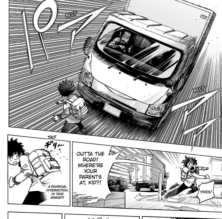 Shigaraki seeing a truck almost completed his mission and isekai'd Deku lol 