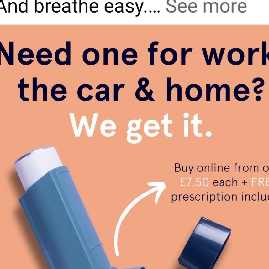 This is so unhelpful when we are trying to steer people with #asthma away from the blue inhaler... Even if people are still using them, needing one within arm's reach all the time suggests poor control @PCRSUK @ARNS_UK @bigcatdoc @asthmalunguk