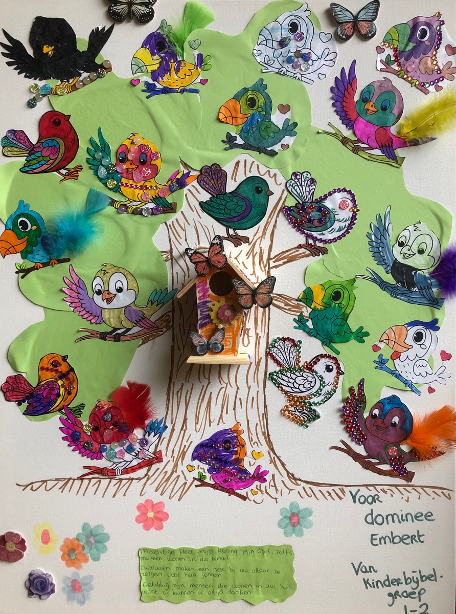 Van kerkelijk werker naar voorganger: vanmorgen een warme bevestigingsdienst in de Westerkerk in Amersfoort. Met een mooie welkomstboodschap van de kinderbijbelgroep. #vogels