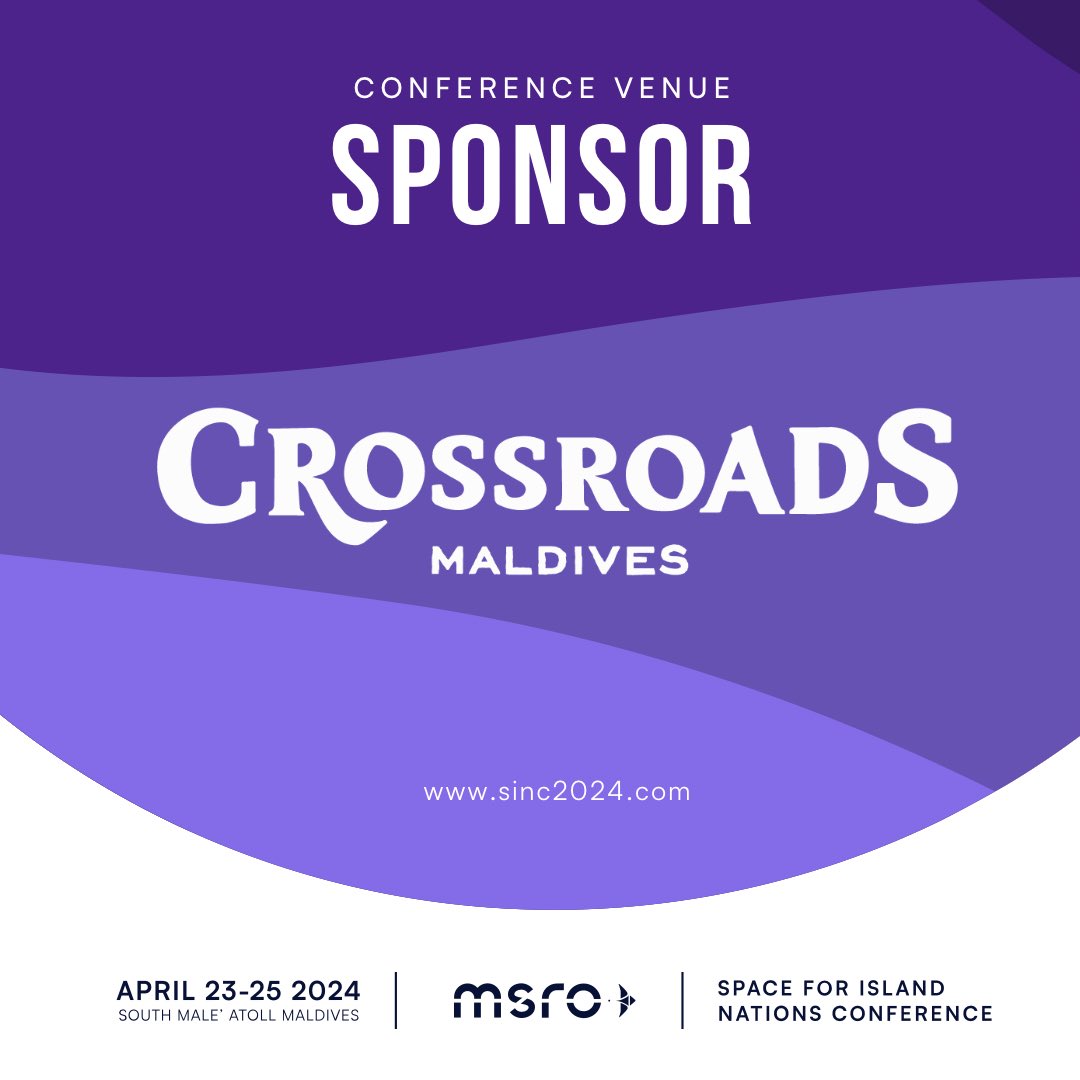 Delighted to have CROSSROADS Maldives back as our official Conference Venue Sponsor for #sinc2024! Secure your tickets now and join us for a stimulating experience. See you all there! ☀️🌊🌌