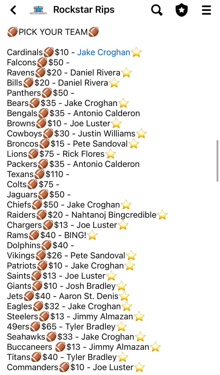 BearFanPete_FF's tweet image. Only 5 teams left. The last 2 breaks have been 🔥if you like #Cardcollecting, #Cardbreaking, or want to give it a try check these guys out! Heck just watch the live stream on #youtube #Facebook #twitter (#X) see what it’s about @RockstaRRips 🤘🏼🤘🏼🤘🏼
