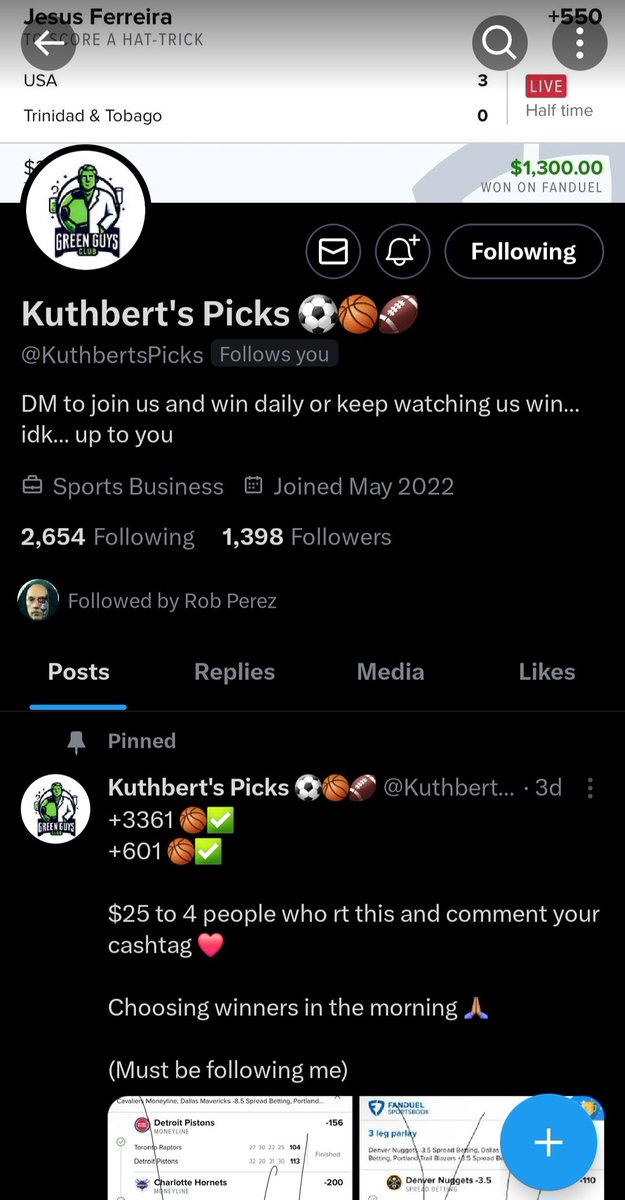 SCAMMER ALERT
@KuthbertsPicks
🚨🚨🚨🚨
DO NOT SEND ANY MONEY TO THIS GUY
His Cashapp - $SoleAvailable
<a href="/SellKicksSunday/">SellKicksSunday</a> <a href="/RetailTuesday/">RetailTuesday</a> 
PLEASE RT FOR AWARENESS