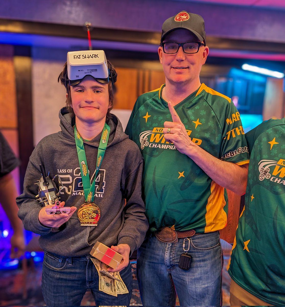 Yessir! "Just_J" (Marshall Scully) just took 1st in the Hobbyist Division at the 2024 weBLEEDfpv Northeast Whoop Championship after qualifying 2nd in the class at his very first drone race as a competitor here in Fayetteville, NY. 

What a win!