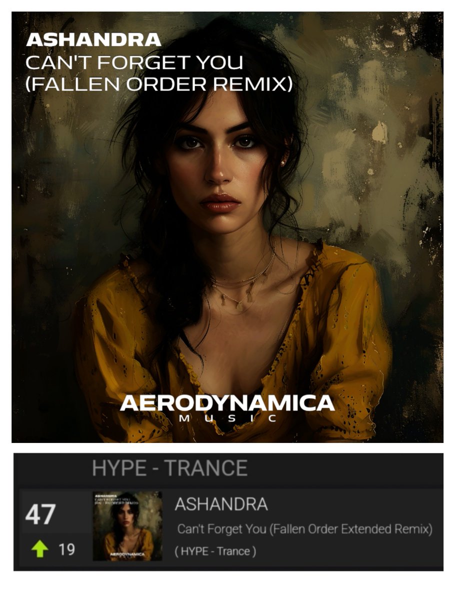 🚀🚀🚀 Still climbing at #47 Hype Chart Ashandra - Can't Forget You (Fallen Order Remix) Out Now on @AerodynamicaM Thank you so much everyone who has purchased a copy. Purchase or Stream the track from the link below 👇🏼👇🏼 hypeddit.com/ashandra/cantf…