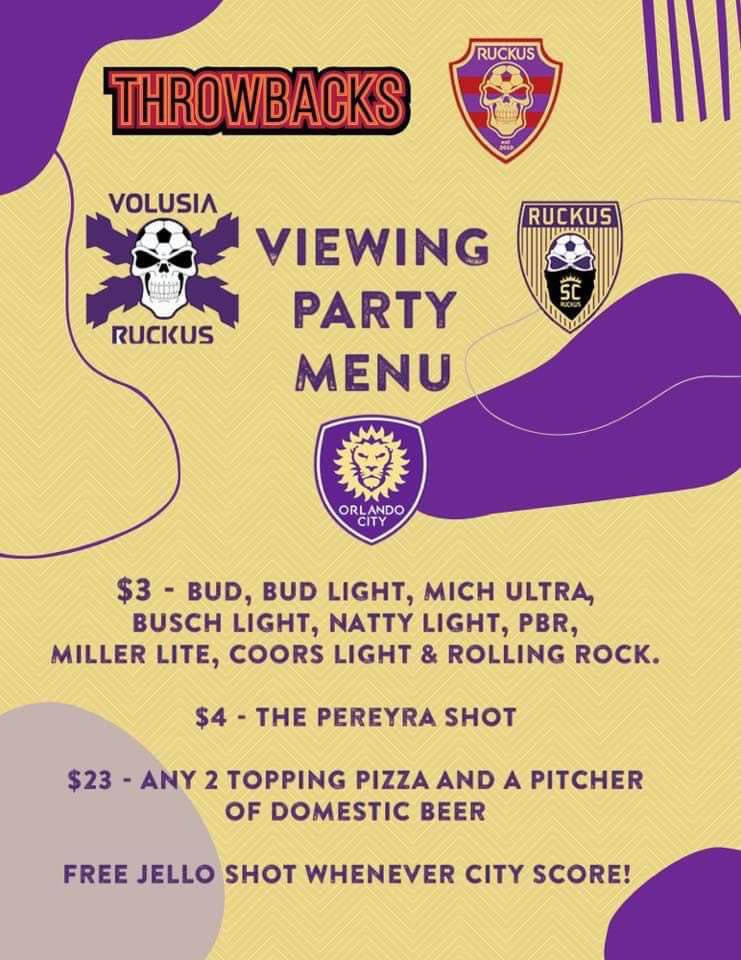 VolusiaRuckus's tweet photo. Happy St Patty's day fam!

Come out to @ThrowbacksFL to celebrate and hangout with The Orlando Originals as we expose those frauds to the North.

🆚 @ATLUTD
📍418 Sanford Ave, Sanford, FL 32771
⏰ Kickoff at 7 pm

#OrlandoCity
#VamosOrlando https://t.co/C1BOwrivMl