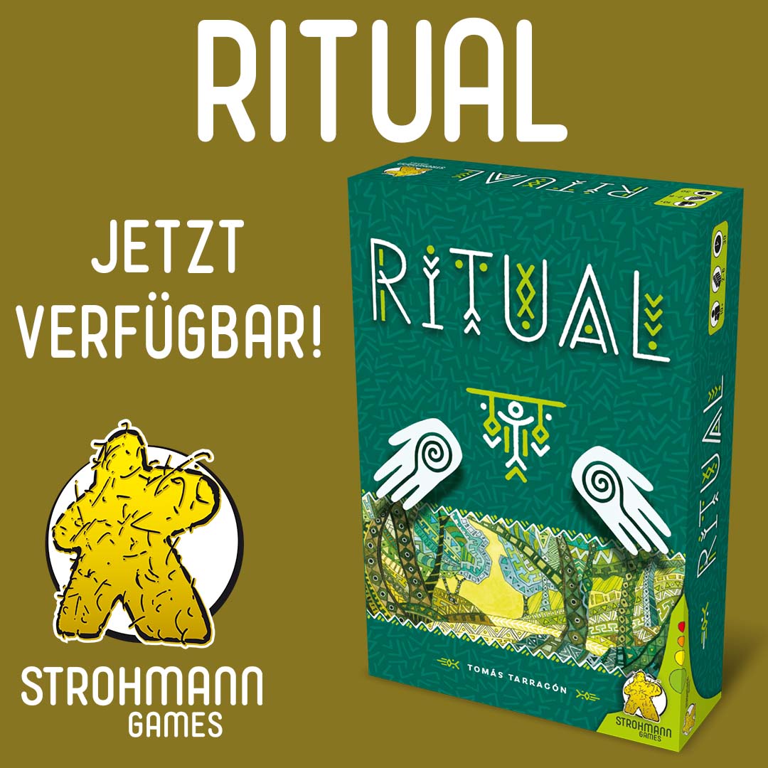 Genauer gesagt, sogar schon seit Donnerstag 😁 #ritualthegame #ritual #strohmann #strohmanngames #brettspiele