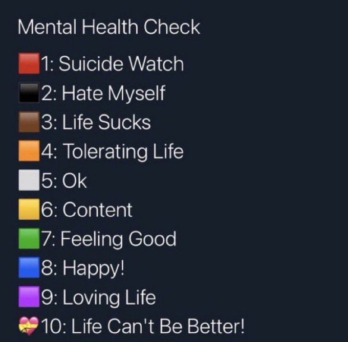 Jeremy3Tears's tweet photo. Sunday mental health check. How are y'all doing? https://t.co/6KJItyrHzA