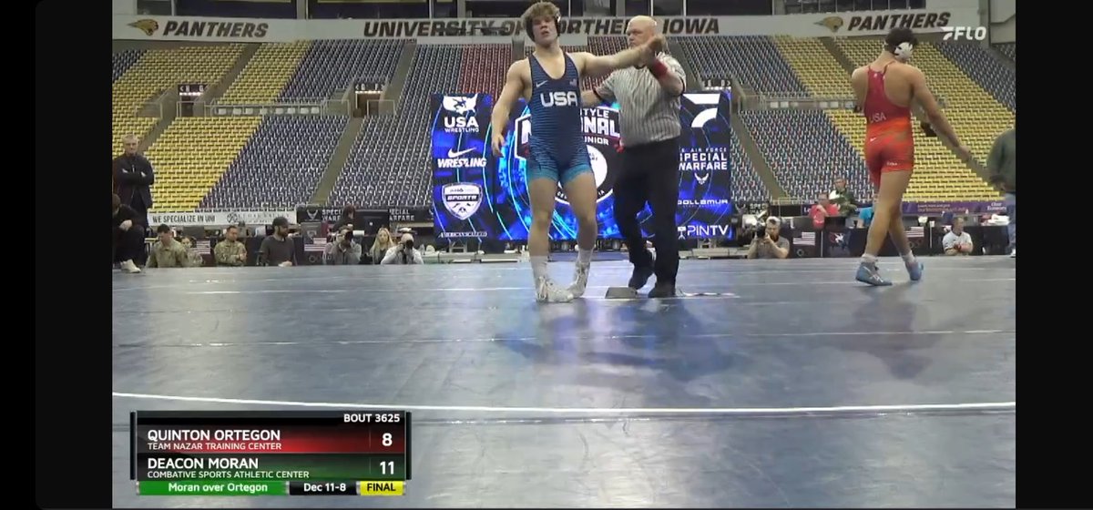 coachjcoop's tweet photo. And Deacon Moran is a Folkstyle National Champion!!! Congrats buddy! Keep Grinding!!! #northsidestrong https://t.co/b7Dosg669p
