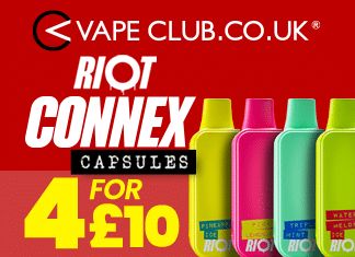 The #Riot #Connex device is a reusable alternative to a #DisposableVape!

Keep an eye out for our upcoming review! 👀 

In the meantime you can buy 4x Riot Connex Pod Capsules for only £10 at @vapeclub! 

👉 bit.ly/3wukn18

#RiotConnex #Vape #Vaping #Vapeclub #Ecigclick
