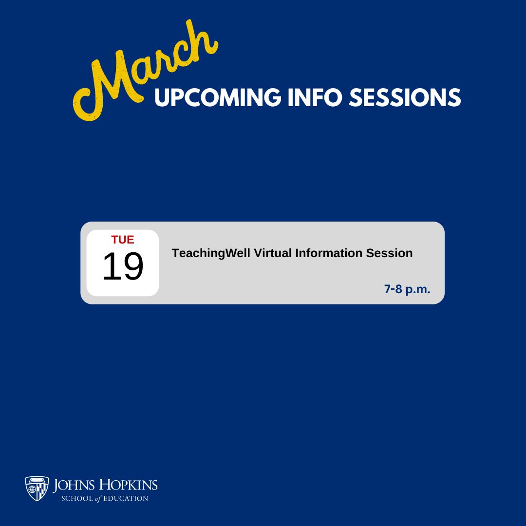 JHU School of Education tweet media