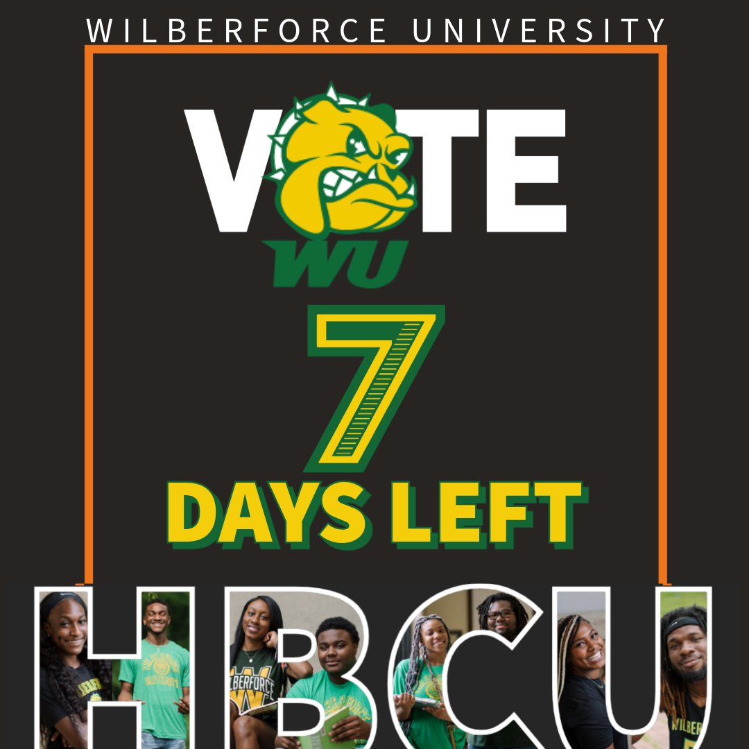 VOTE NOW, WU FAMILY! We are in 8th place keep Voting at loom.ly/lbiJ9MY and go to Cluster 3. Vote as many times as possible throughout the day until March 24th. #WU1856 #HBCU p.s. Don't forget to get your Presale Dawn Dance 2024 tickets now at: loom.ly/bQaoRsY