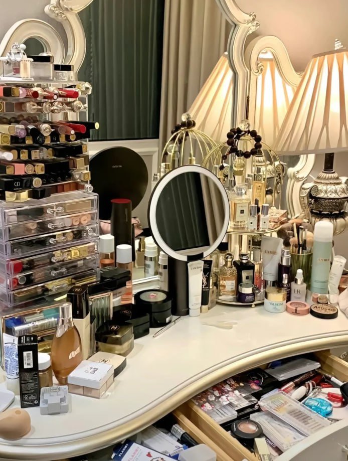 Step into my sanctuary, where the magic happens. My makeup room is a place of creativity and transformation.✨ #makeuproom
