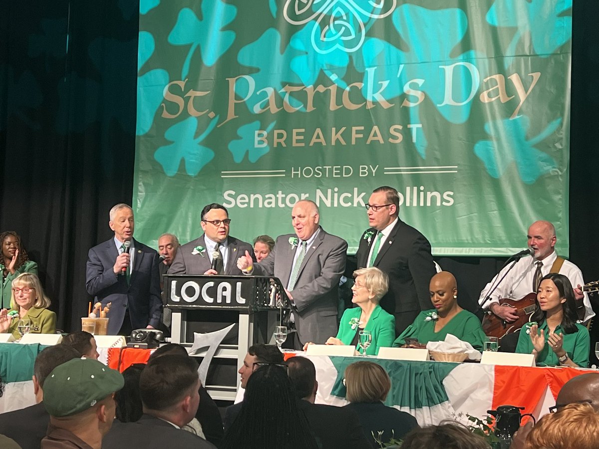 Great to attend the Annual St. Patrick’s Day Breakfast at the Ironworkers Local 7 Union hall. Thanks to @Nickcollinsma for hosting another entertaining breakfast with good food and good company!