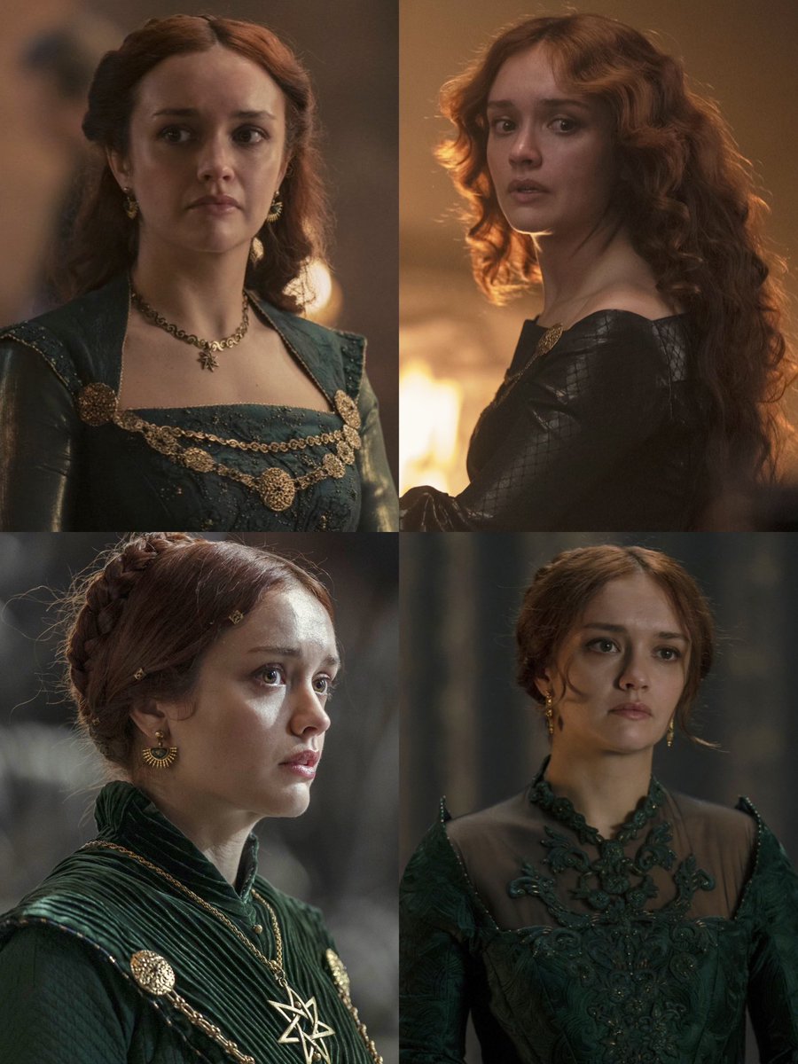 olivia cooke brought us these soulful looks depicting someone carrying her father’s cruelty and indifference: her mother’s loss; the crushing burden of queenship, childhood parentification, and the true faith on her shoulders… “alicent hightower” baby this is mary i of england