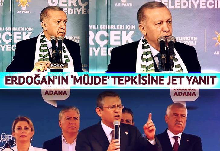 Erdoğan #Konya mitingdeki slogana 'Çırağa, kalfaya müjde olmaz' deyip tepki gösterdi! Özgür Özel'den jet yanıt: @eczozgurozel Seslerini duyurmak isteyenleri gözaltına aldırdı. MHP Artık Yasa Zamanı #StajyerCırakVaadeKanmaz Bu Yetmez #BütünÇıraklarıEmniyeteAlın