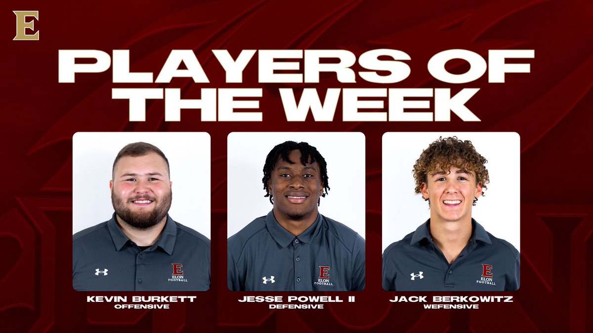 Here are this week’s Players of the Week! #AED