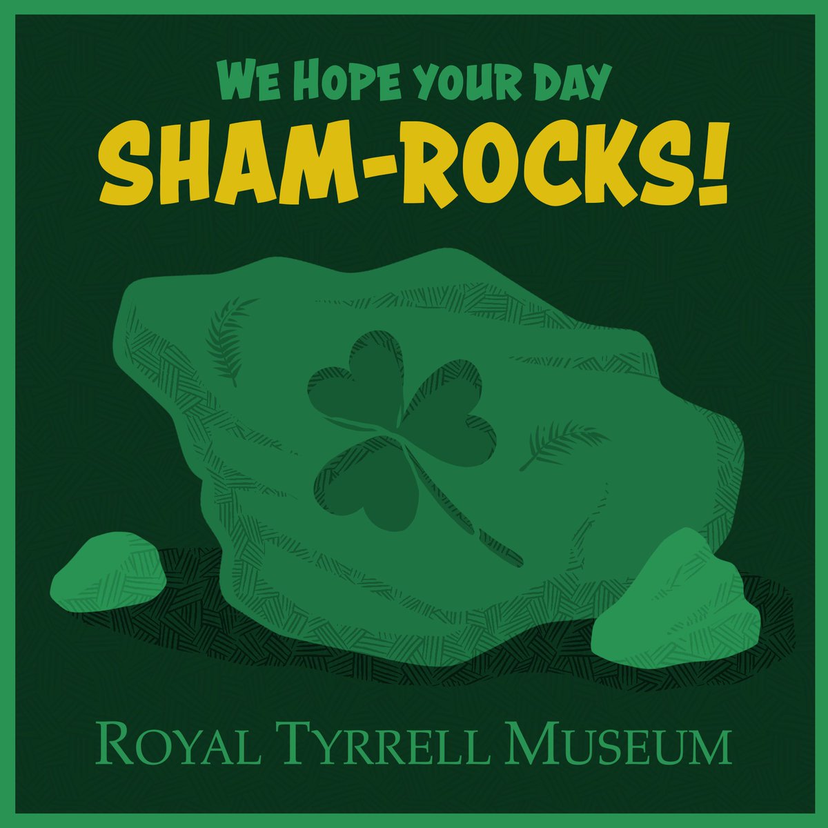 RoyalTyrrell's tweet photo. Happy St. Patrick’s Day! ☘️ https://t.co/7Ul7a2Bjb5